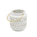 White Ceramic Candle Holder for Home Decoration